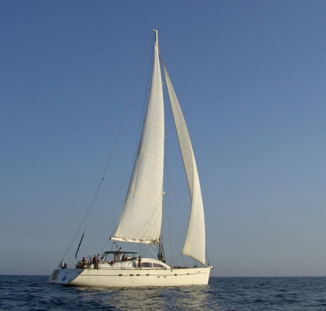  En barco con la compañía de olas 